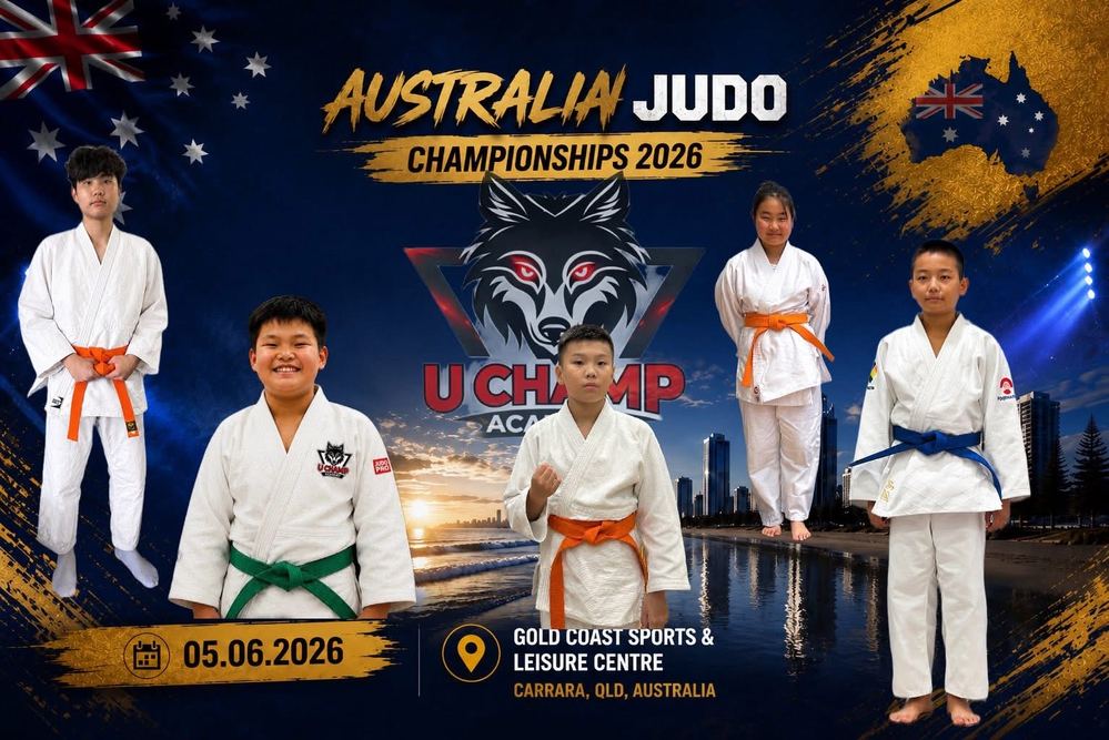 U Champ Academy Judo athletes at the Australia Judo Championships 2026